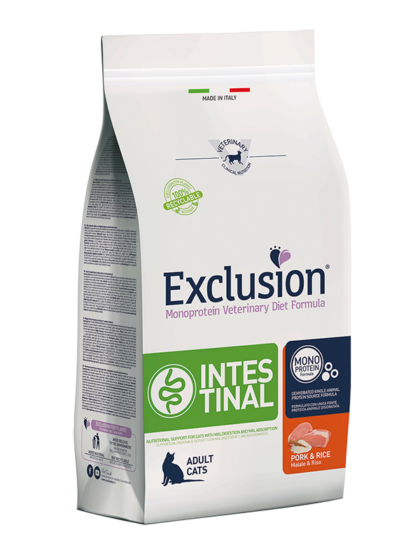 Exclusion Intestinal зі свининою та рисом для котів з порушенням травлення