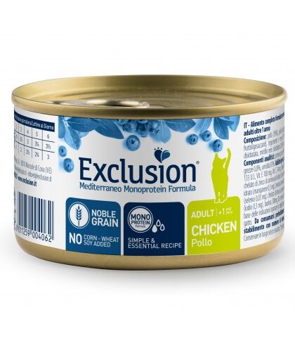 Exclusion Adult Chicken вологий корм для дорослих котів всіх порід з куркою
