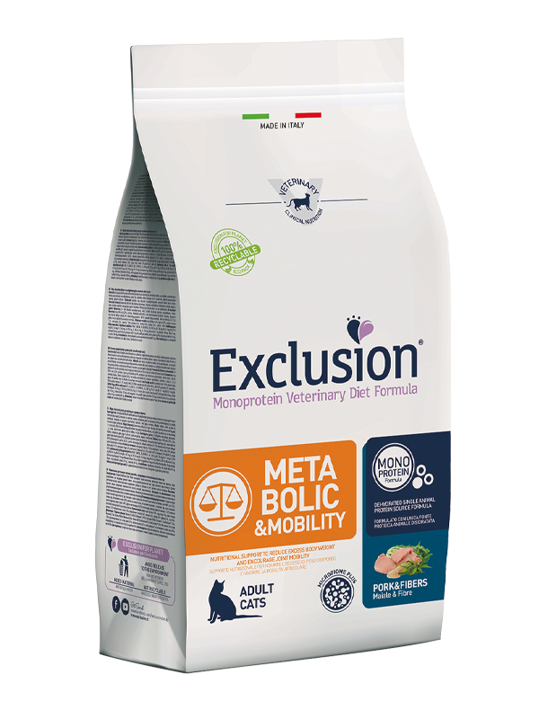 Exclusion Cat Metabolic&Mobility зі свининою для котів із надмірною вагою та остеоартритом
