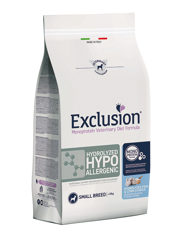 Exclusion Hydrolyzed Hypoallergenic Small Breed із гідролізованою рибою для малих порід собак із харчовою алергією
