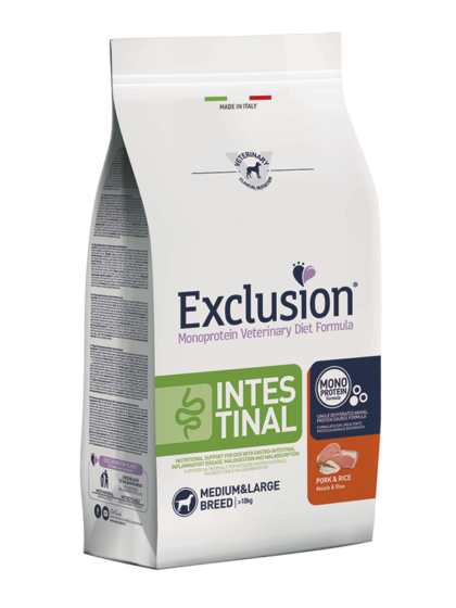 Exclusion Intestinal Medium&Large Breed зі свининою для середніх та великих порід собак з порушенням травлення