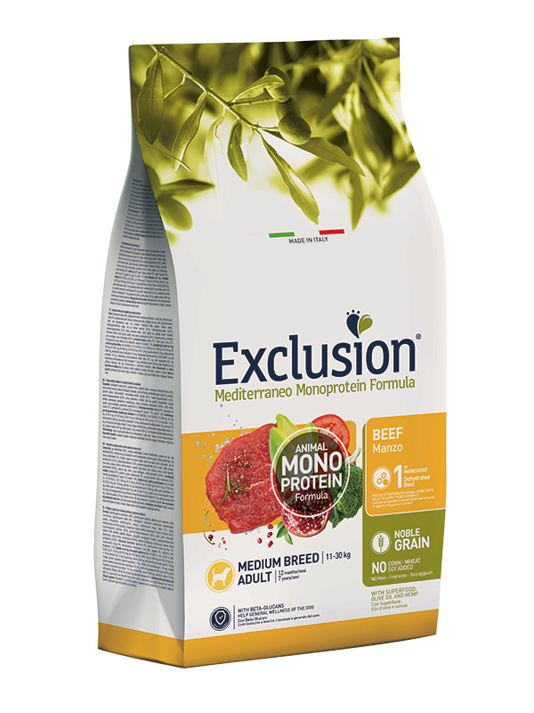 Exclusion Adult Beef Medium Breed корм для дорослих собак середніх порід з яловичиною