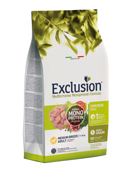 Exclusion Adult Chicken Medium Breed корм для дорослих собак середніх порід з куркою