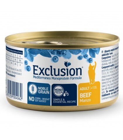 Exclusion Adult Beef вологий корм для дорослих котів всіх порід з яловичиною