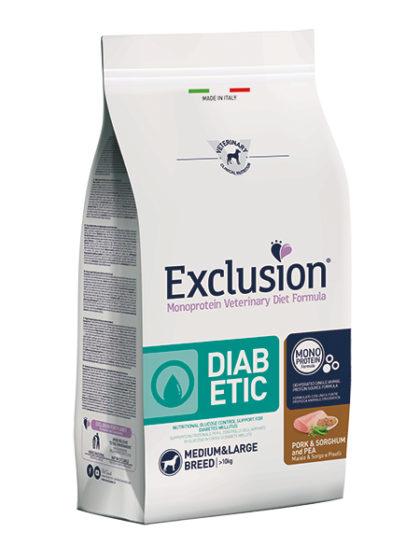 Exclusion Diabetic Medium & Large Breed зі свининою для собак середніх та великих порід із цукровим діабетом