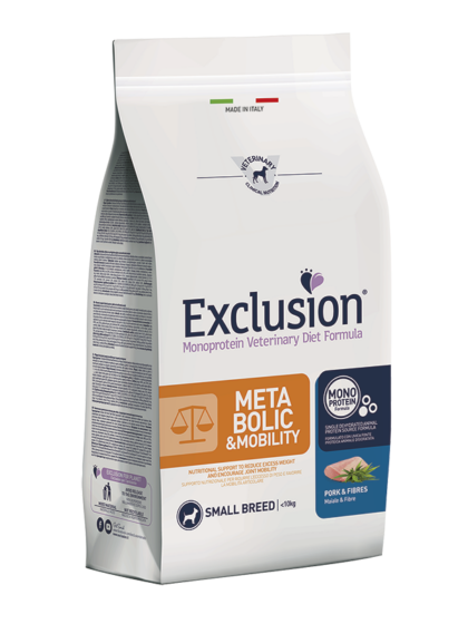 Exclusion Metabolic&Mobility Small Breed зі свининою для собак дрібних порід для зменшення ваги та відновлення суглобів