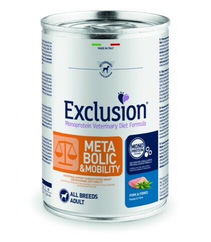 Exclusion Metabolic&Mobility зі свининою для собак для зменшення ваги та відновлення суглобів