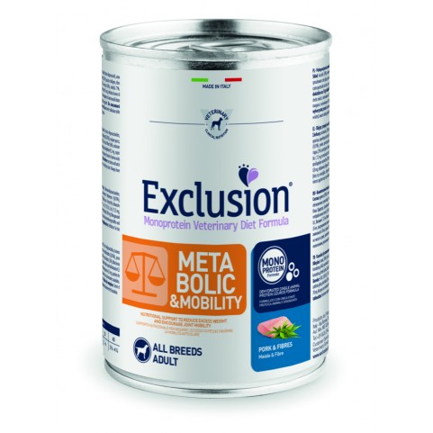 Exclusion Metabolic&Mobility зі свининою для собак для зменшення ваги та відновлення суглобів