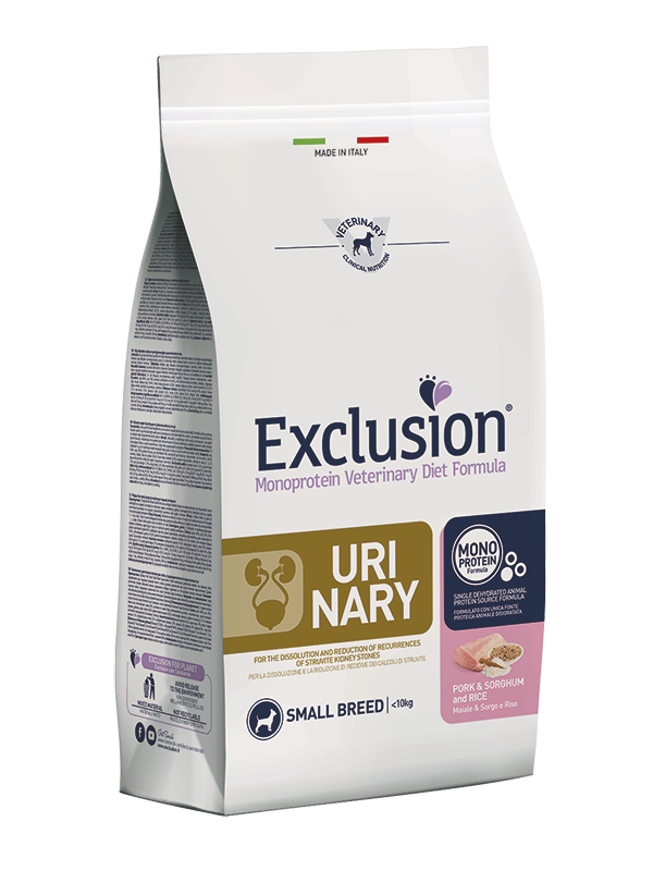 Exclusion Urinary Small Breed зі свининою для собак малих порід для підтримки сечовидільної системи