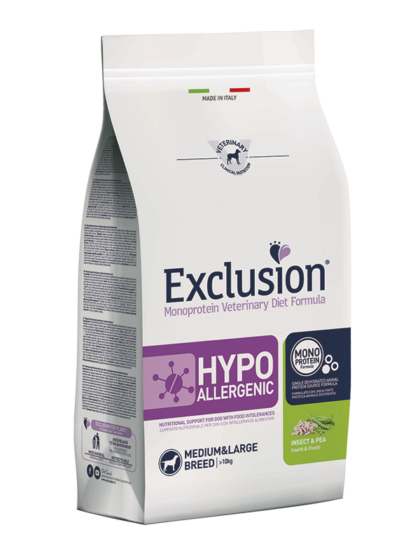 Exclusion Hypoallergenic Medium&Large Breed з протеїном комах для середніх та великих порід собак з харчовою алергією